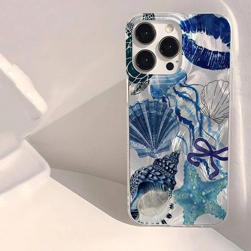 Shell Starfish Turtle Telephone Case Mode Tout compris