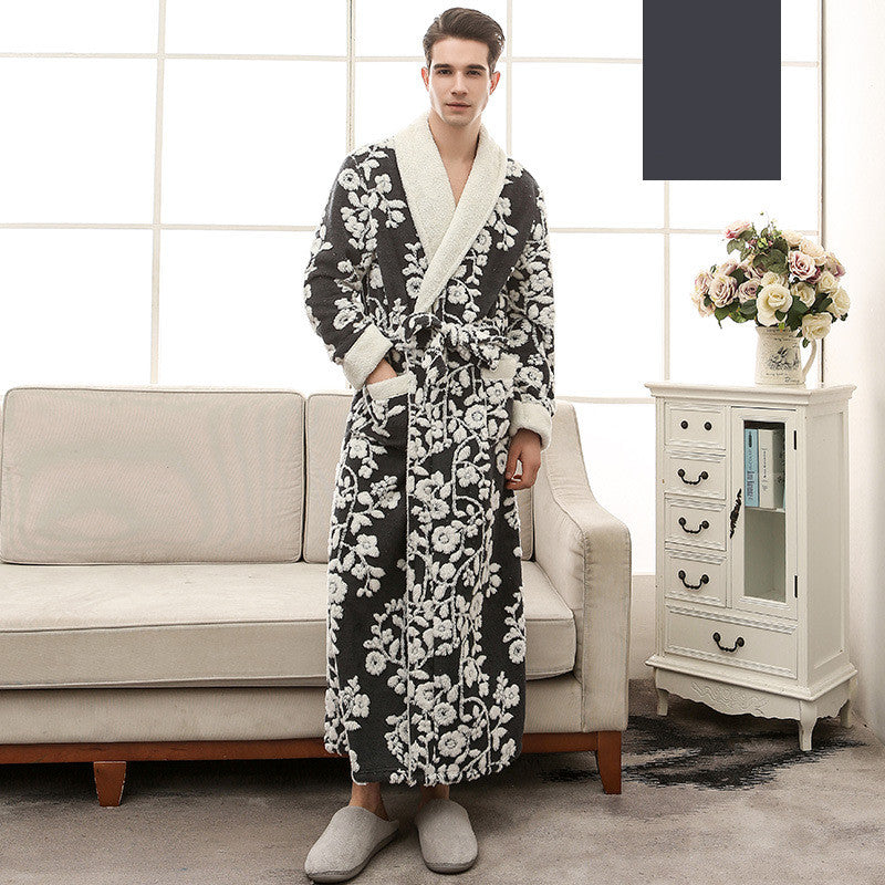 Jaquard Double couche Épaisseur de chemise de nuit en flanelle