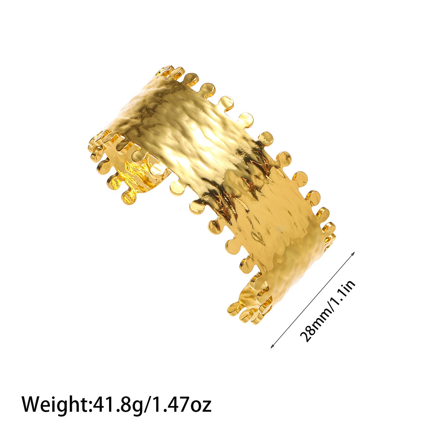 Bracelet en acier Titanium or de style Ins européen et américain
