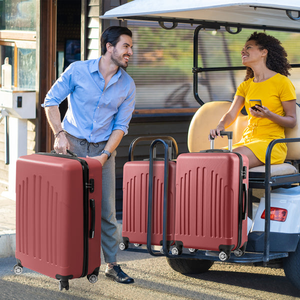 Boîtier de chariot 4-en-1 à bandes verticales courbes 16-en 20-en 24-en 28-en ABS en alliage d'aluminium