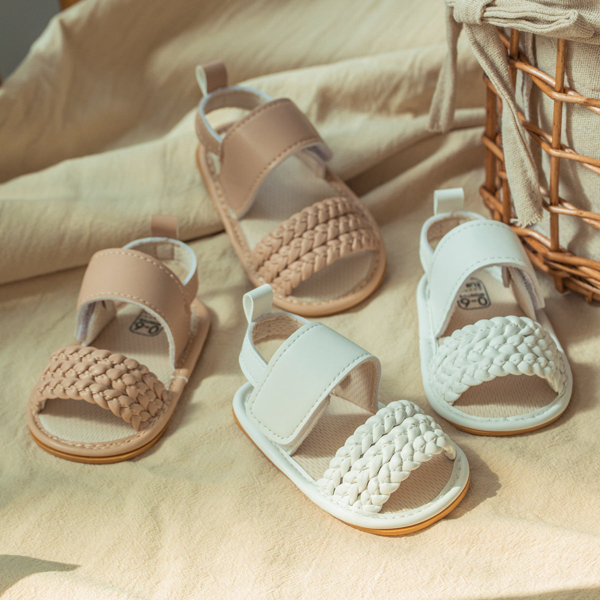 Sandales à semelle souple respirante bébé Velcro
