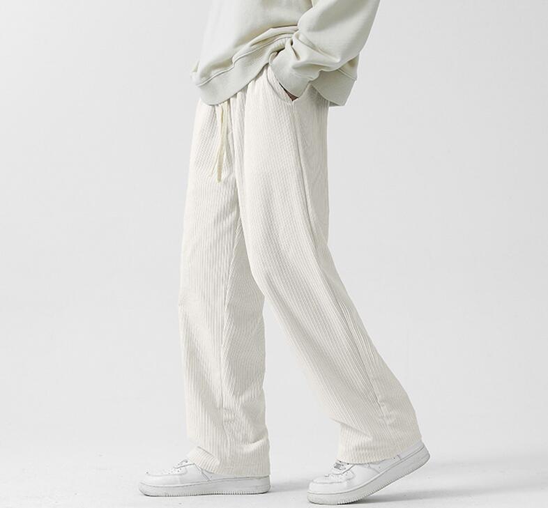 Pantalons de cordourie lisse et épaisse doublés de polaire