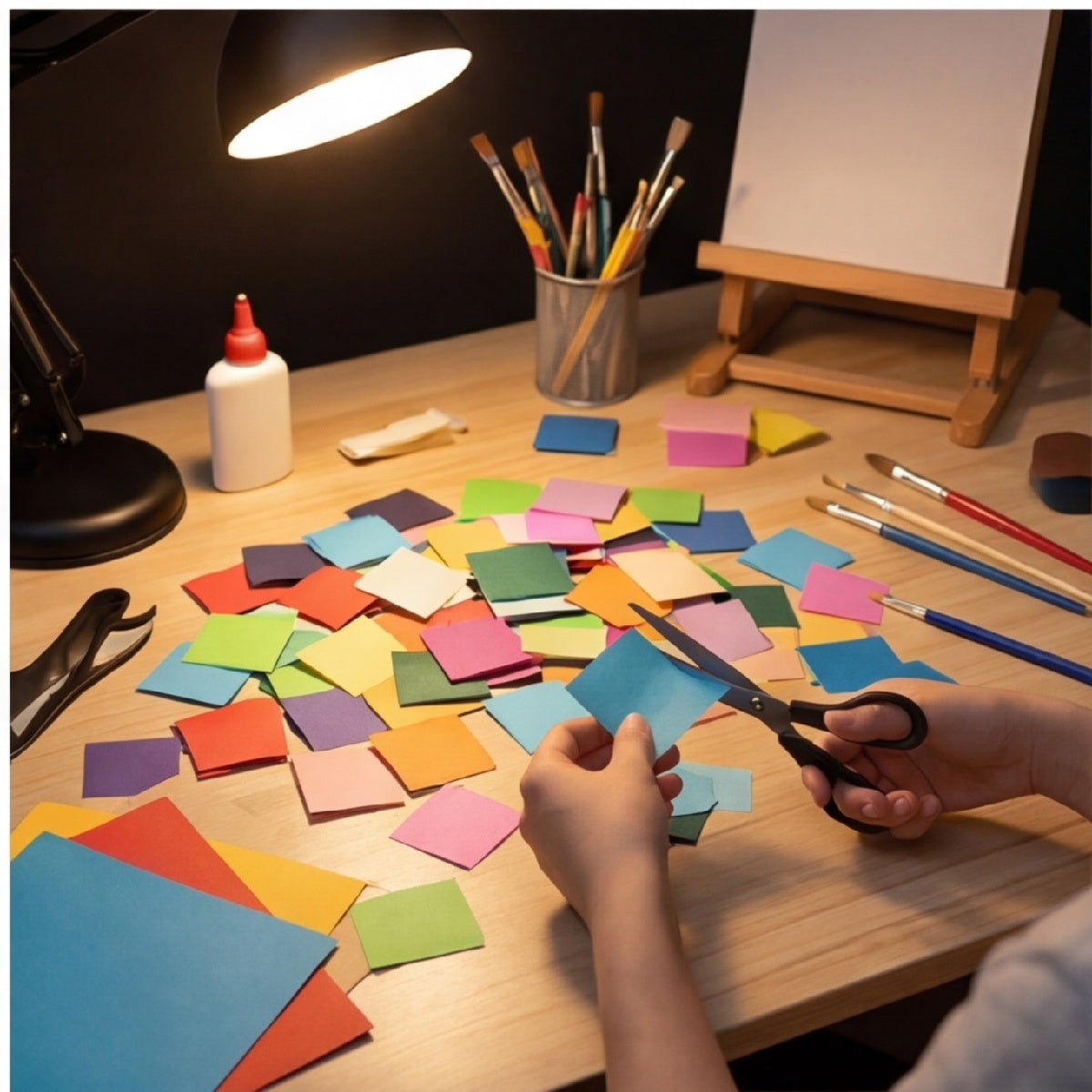 4 000 feuilles de papier carré assorti, 5x5 Cm - 40 couleurs, 100 feuilles chacune, polyvalent pour
