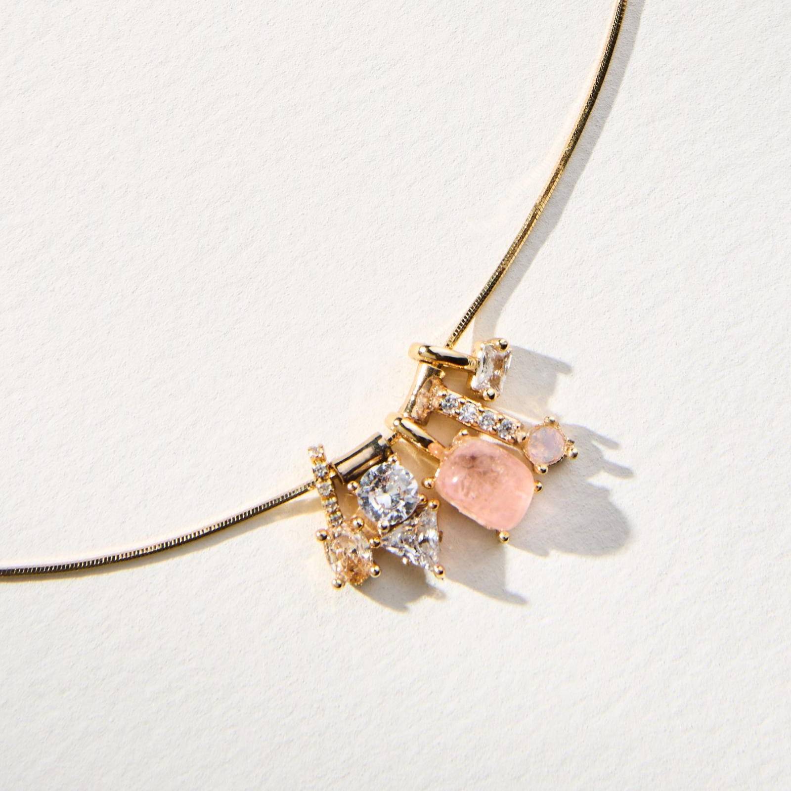 Pendentif bricolage Zircon cuivre plaqué avec l'or 14k pour la rétention de couleur longue durée