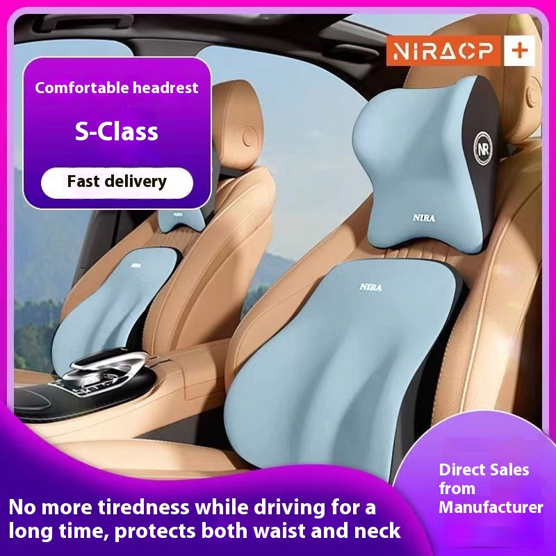Coussin d'assise en mousse de mémoire d'appuie-tête automobile