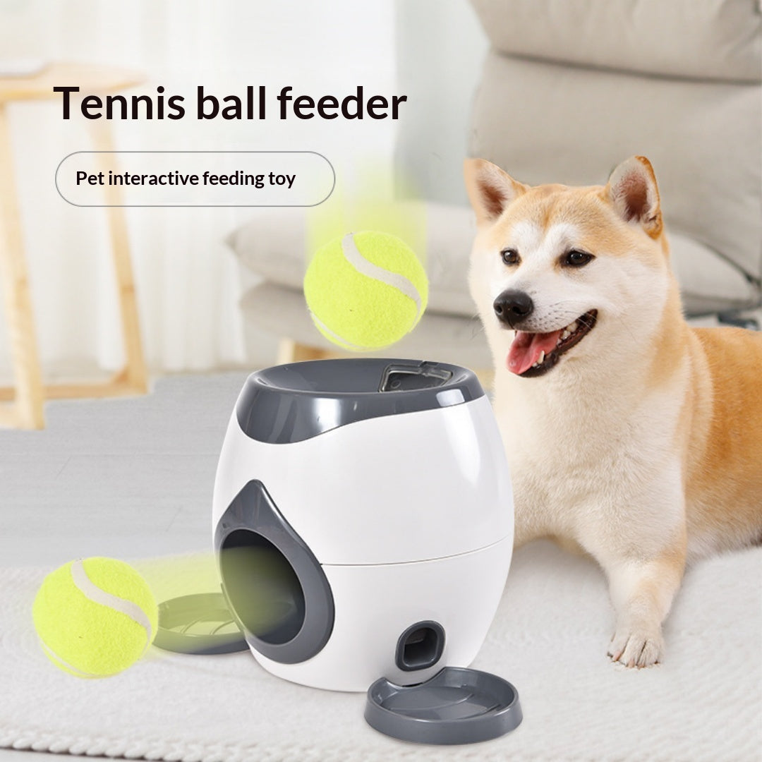 Lance-balles de tennis automatique avec distributeur de traitement