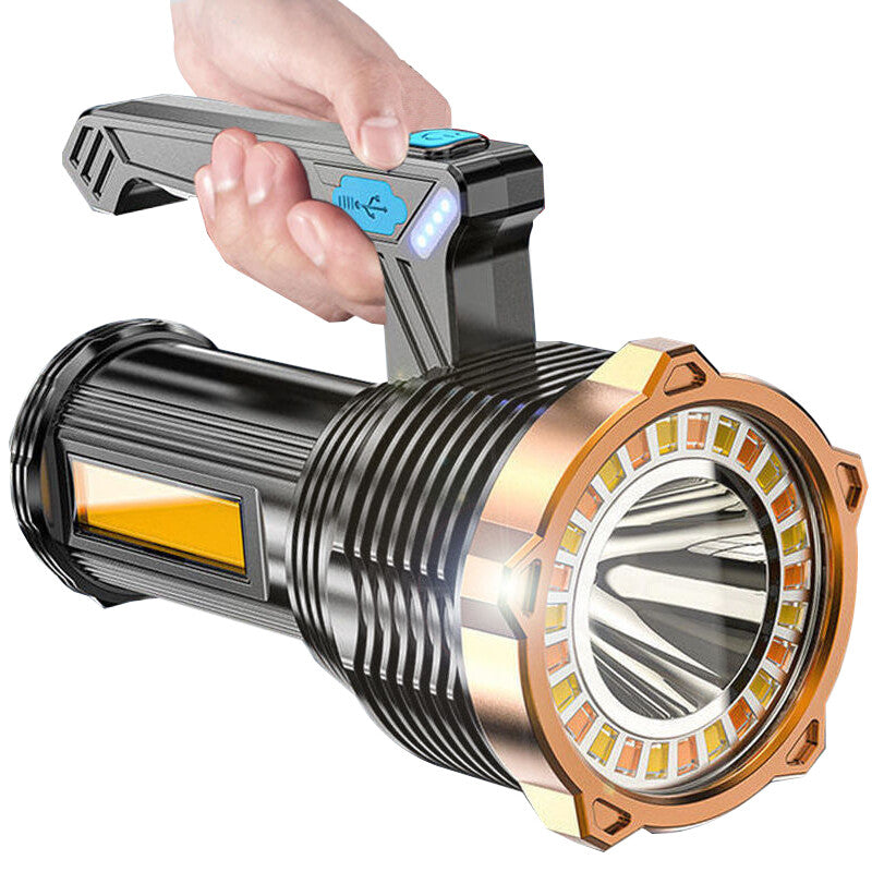 Lampe de poche Torche USB rechargeable COB Spotlight Camping Lumière de travail