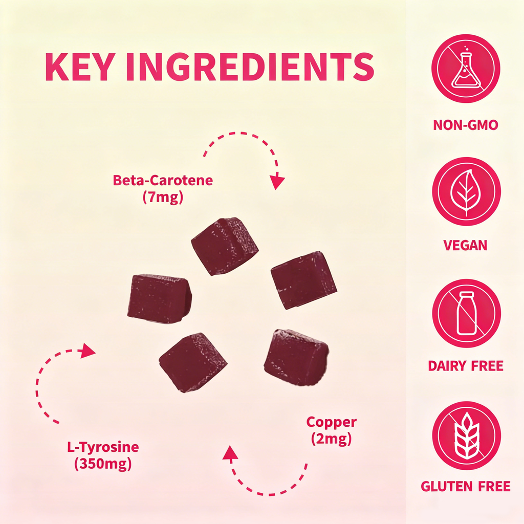 Gummies quotidiennes de bronzage-Flaveur de pastèque