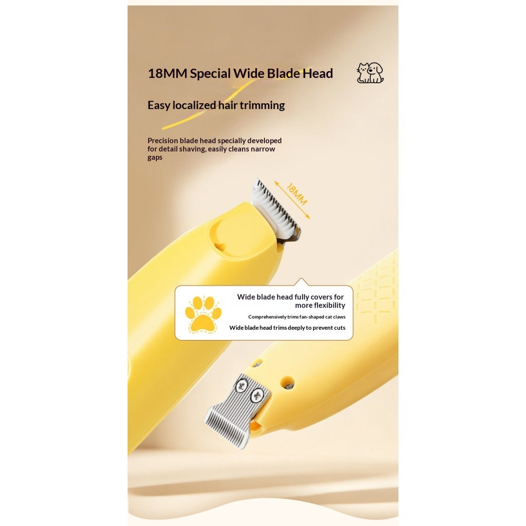 Clipper rechargeable pour animaux de compagnie avec lumière LED