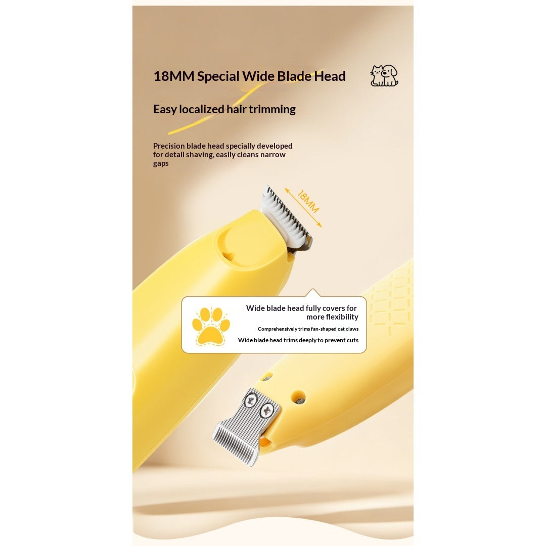 Clipper rechargeable pour animaux de compagnie avec lumière LED