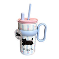 Mug mignon tasse de bureau Hautement élégant coupe de paille en acier inoxydable bouteille de maintien à froid