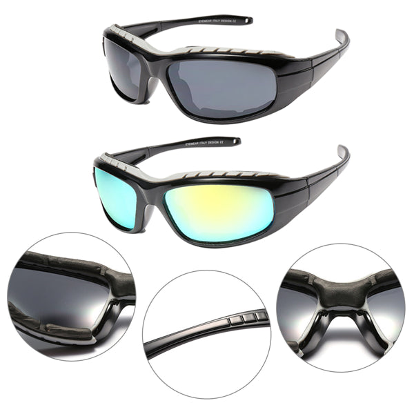 Lunettes de soleil résistantes au vent, 2 paires de lunettes de moto