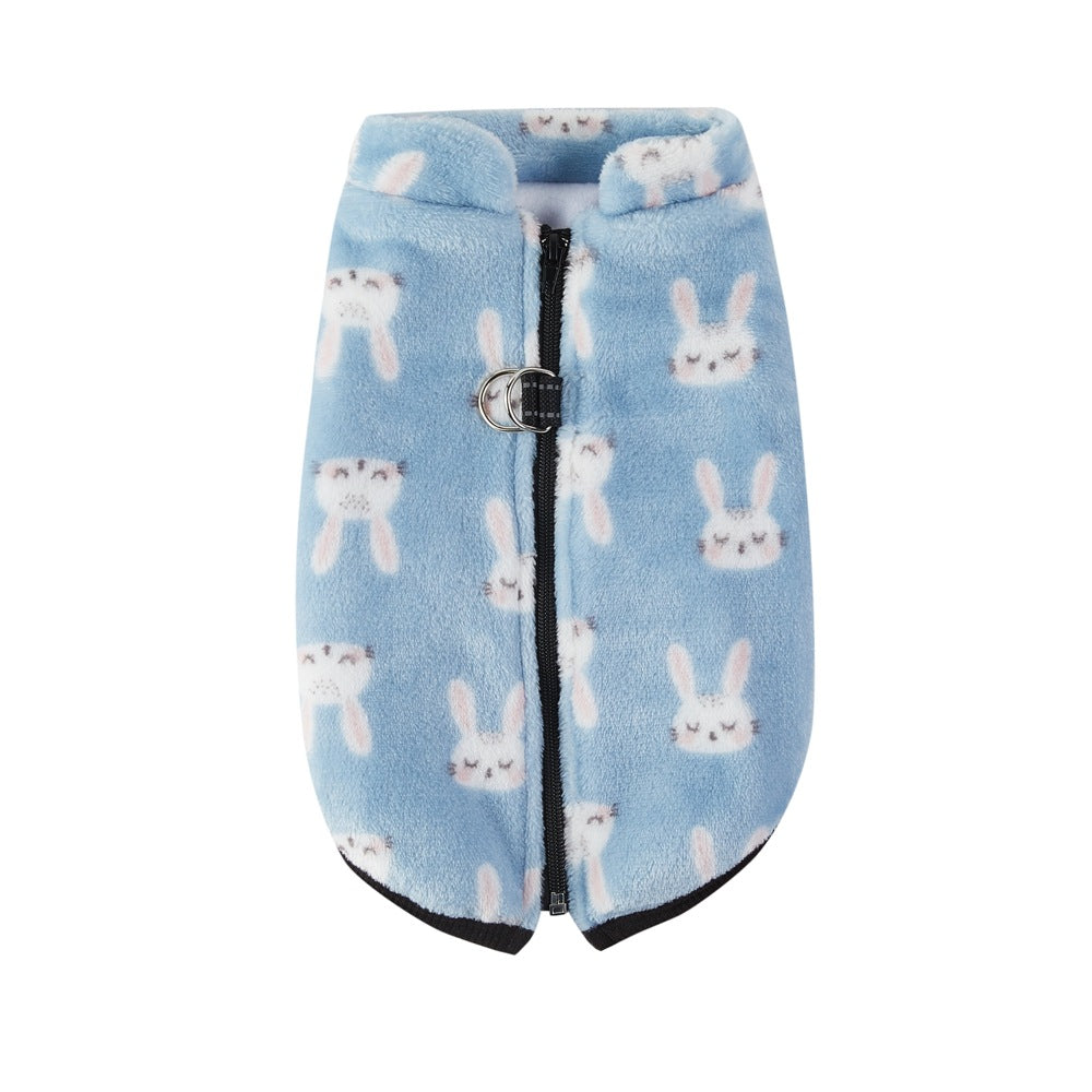 Zipper en manteau animal Flannel Plus Velvet épais