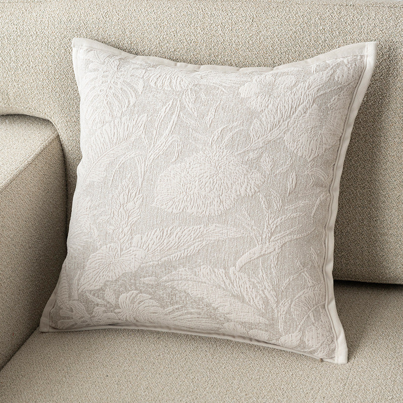 Style Ins Minimalist Carré Oreiller Canapé Dans Chenillelight Luxe frais et élégant