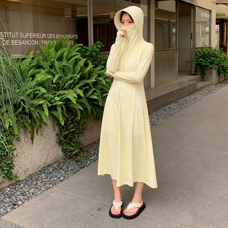 Femmes courtes Vêtements protecteurs du soleil Été Couverture intégrale de style long