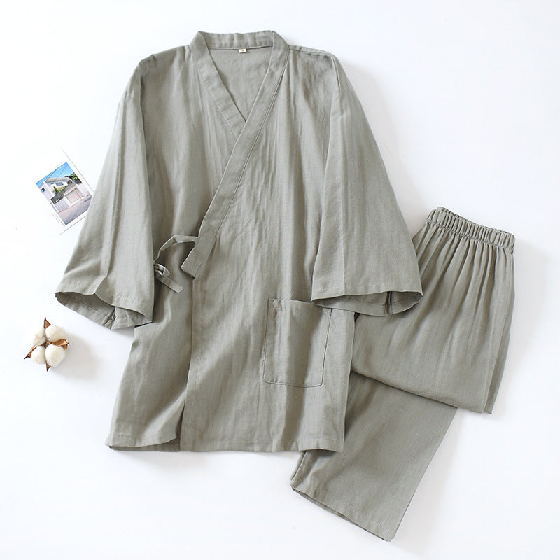 Pyjamas de pantoufles en coton pur pour hommes