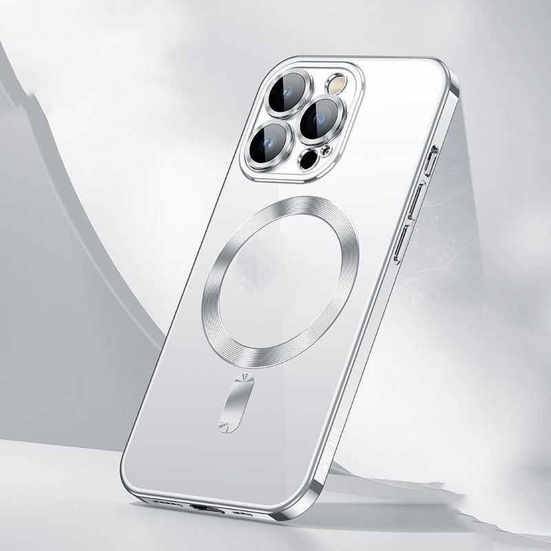 Manche de protection par électroplaquage magnétique transparent