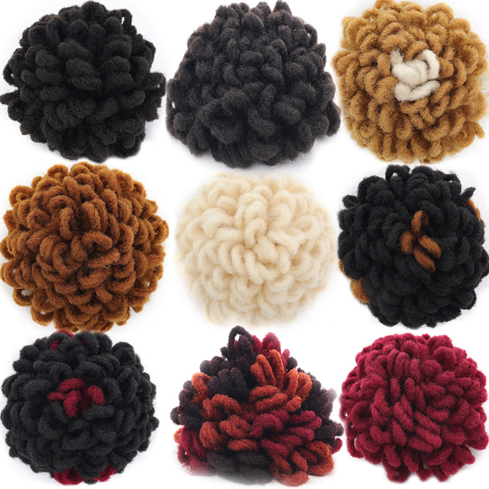 Sac à Cheveux Africain Bun Drawstring Dreadlocks Sac à Cheveux afro