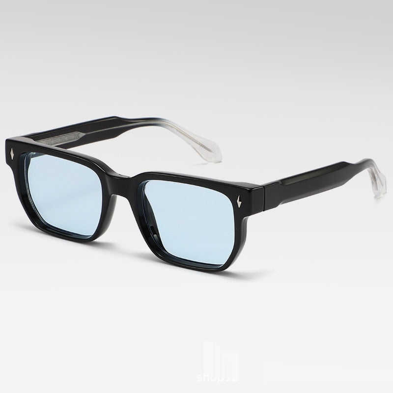 Lunettes de soleil vintage à cadre carré pour femmes