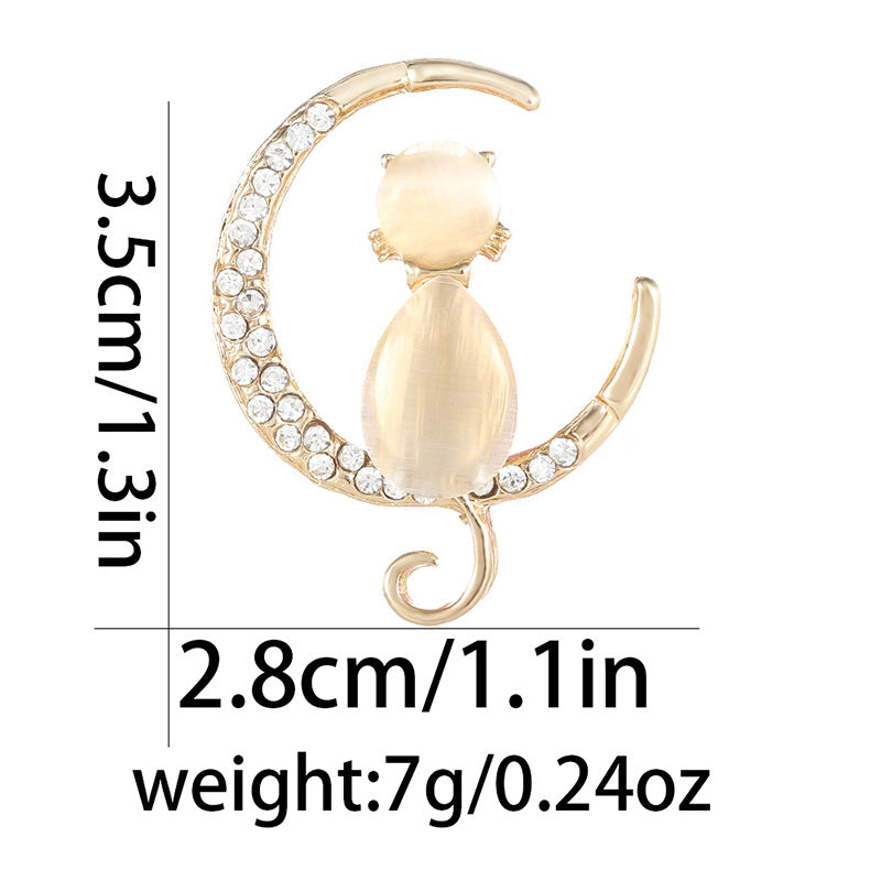 Broche animale polyvalente en alliage minimaliste