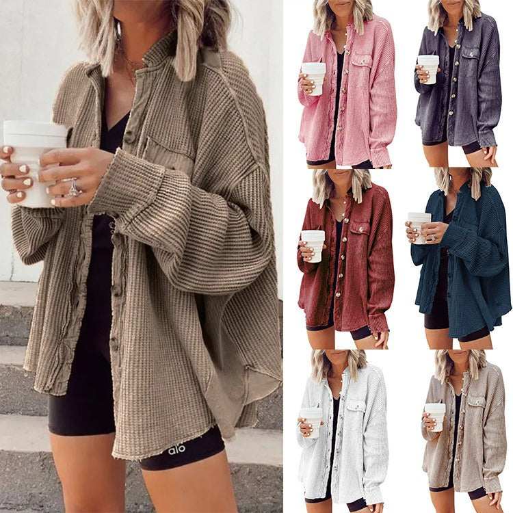 Veste de cardigan pour femmes à manches longues à l'automne