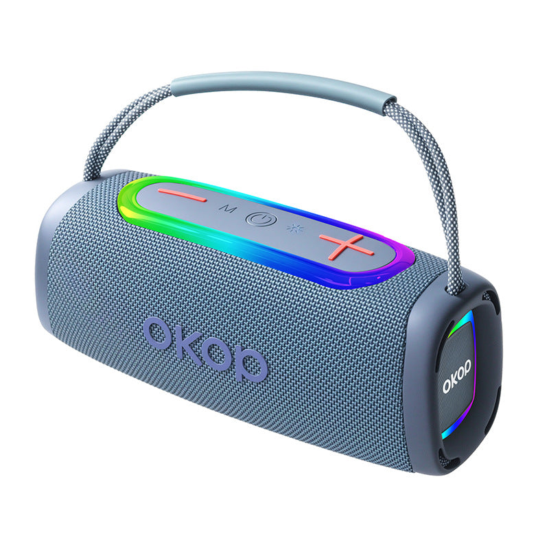 KP-569 Bluetooth Portable Speaker RGB Light Wireless Outdoor Portable Subwoofer Card Slot