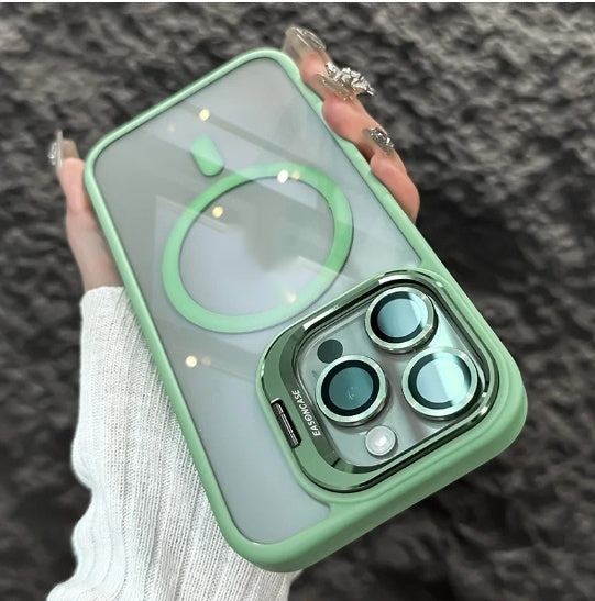 Boîtier de téléphone transparent avec le protecteur de lentille modèle CD