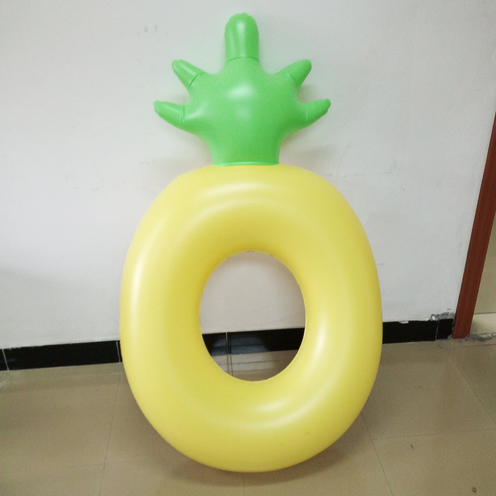 Bague de natation en ananas portable gonflable en PVC
