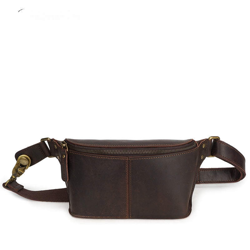 Vieux sac en cuir fait main
