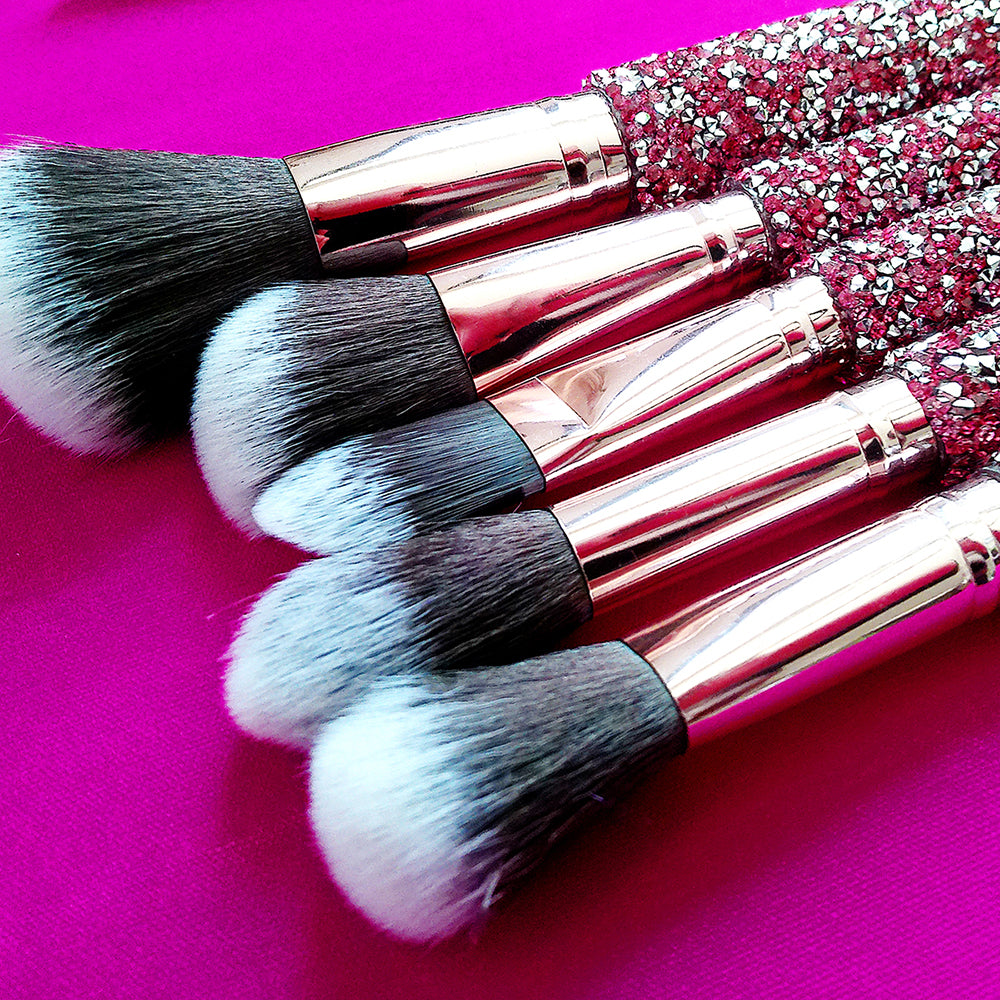 10 en 1 pinceau de maquillage personnalisé en diamant