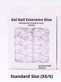 Stickers Jelly Gel-Grand Taille-M+L-25 Feuilles-600-1 boîte