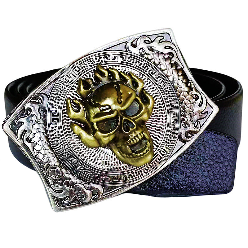 Boucle lisse pour auto-défense Trendy Punk style ceinture boucle avec un look distinctif