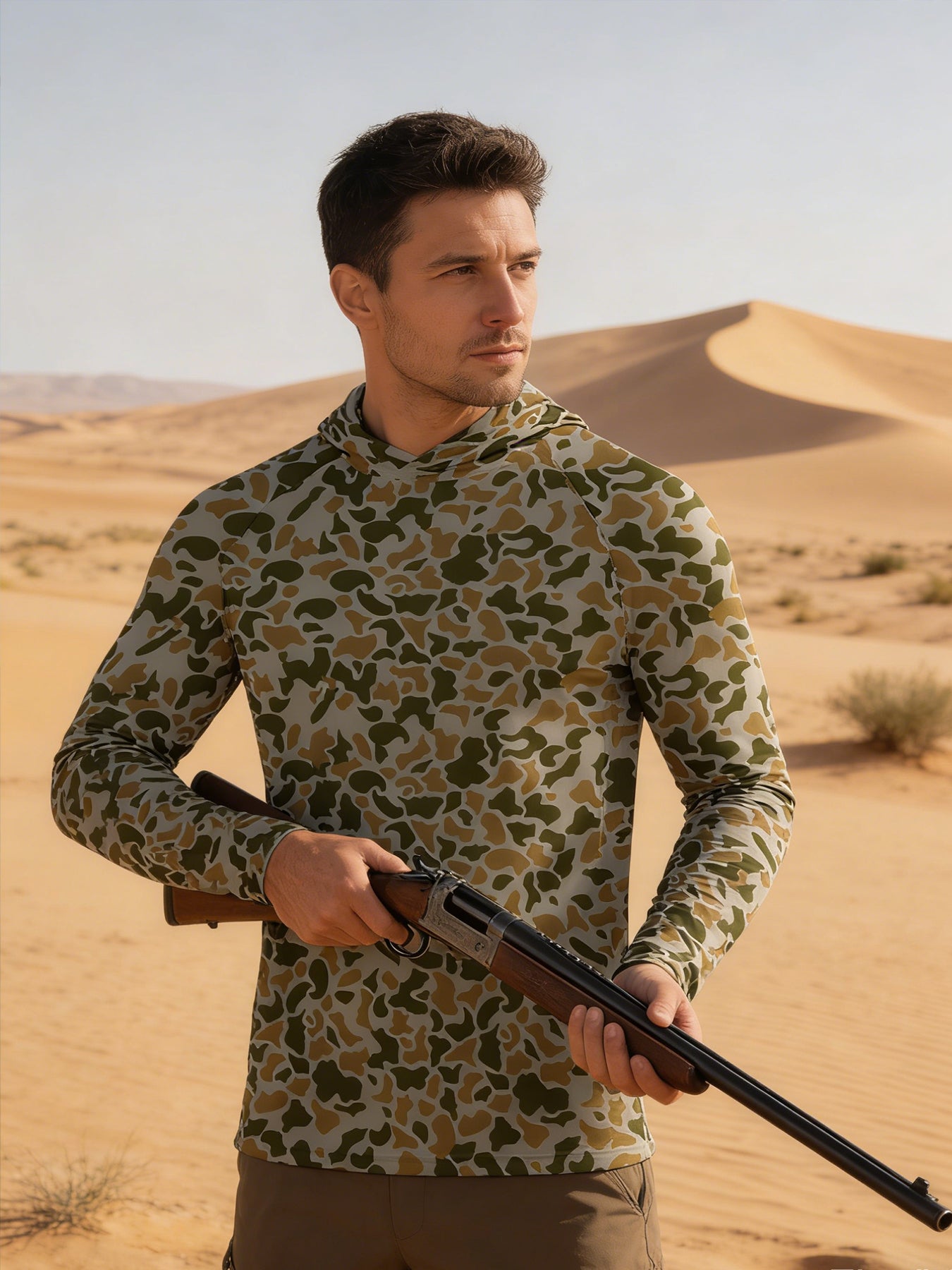 Pêche Hoodie voile chemise Surf couverture visage cou été hommes longue manches chasse Jersey