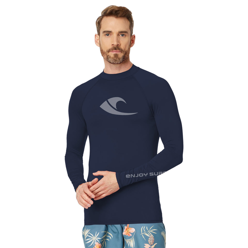 Maillot de bain d'été T-shirt manches longues pour homme