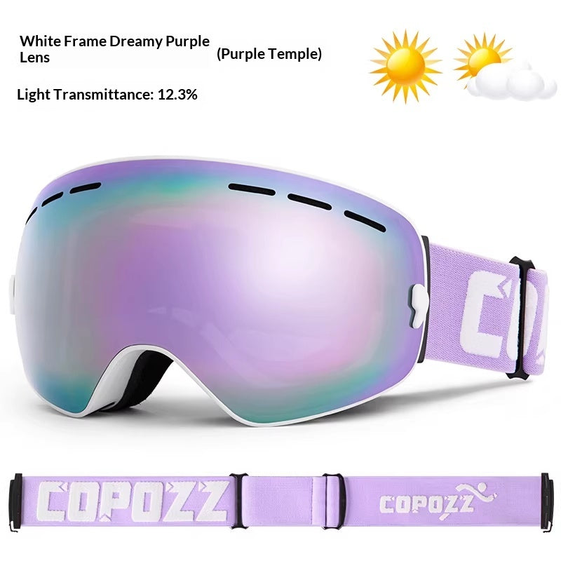 Lunettes de ski double couche Myopia Sphérique anti-fog