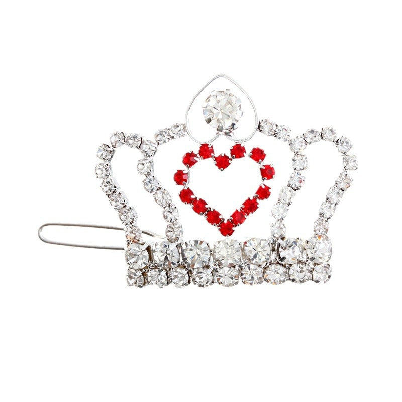 Strass Petites Barrettes de la Couronne Chiens et Cats Fournitures