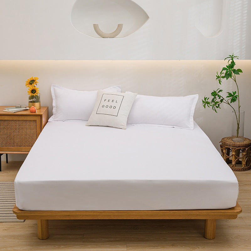Ensemble de draps et de lit d'oreiller en couleur solide
