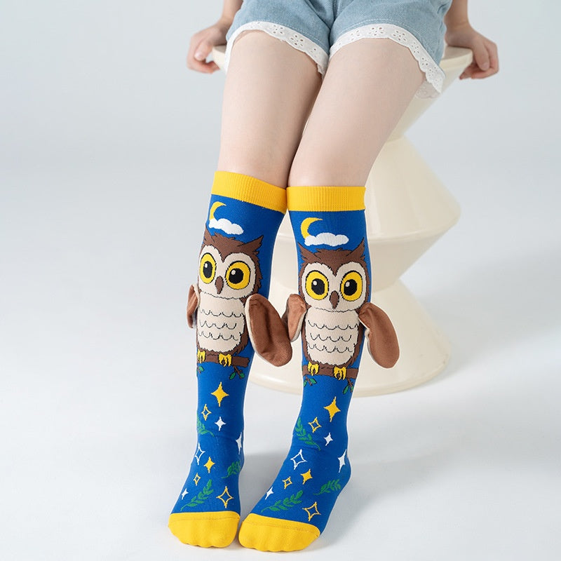 Accessoires pour enfants 3D Cute Cartoon Ear conçu chaussons longs