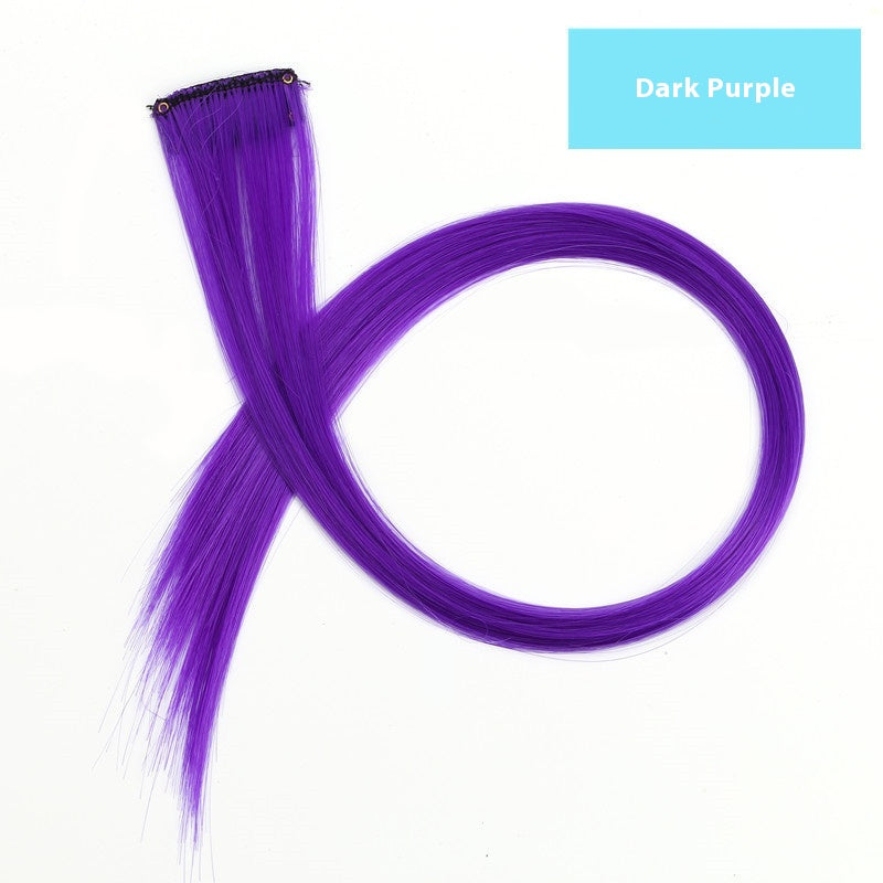 Couleur cheveux suspension oreille perruque teinte ensemble cheveux extension couleurs bandes