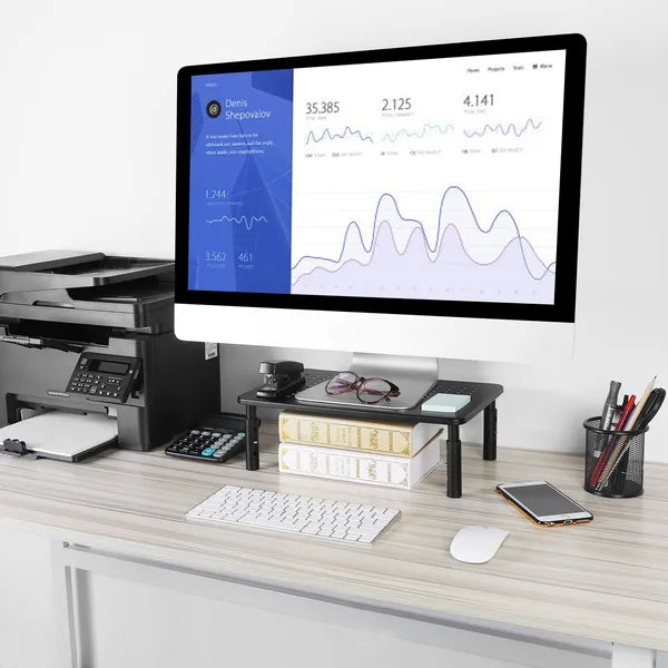 Moniteur Riser de comptoir réglable en hauteur 3 avec trous de ventilation