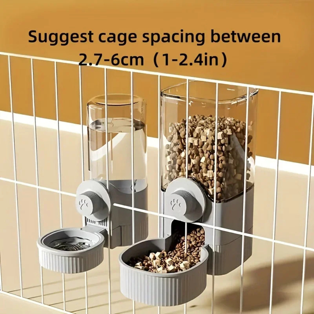 1.2L Automatic Pet Feeder Cage suspension Bowl