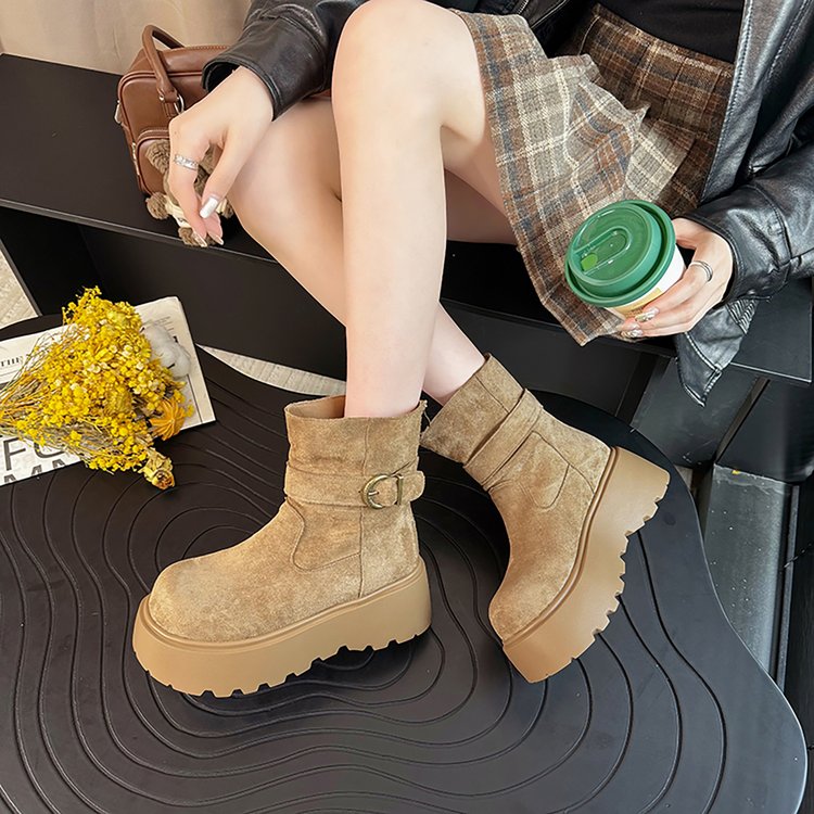 Bottes de neige Polyvalente Retro Platform pour femmes