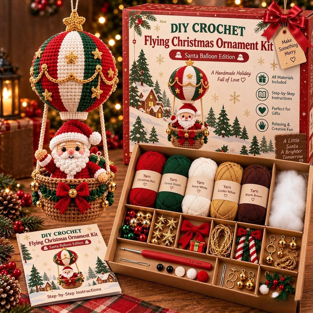 European and American Flying Christmas bricolage Crochet Kit
