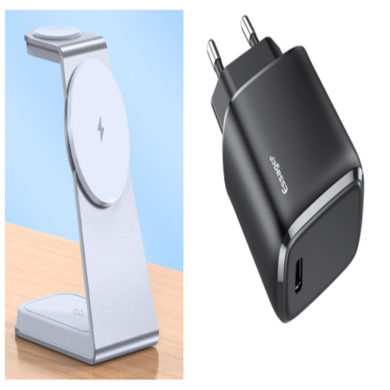 Chargeur sans fil magnétique trois en un