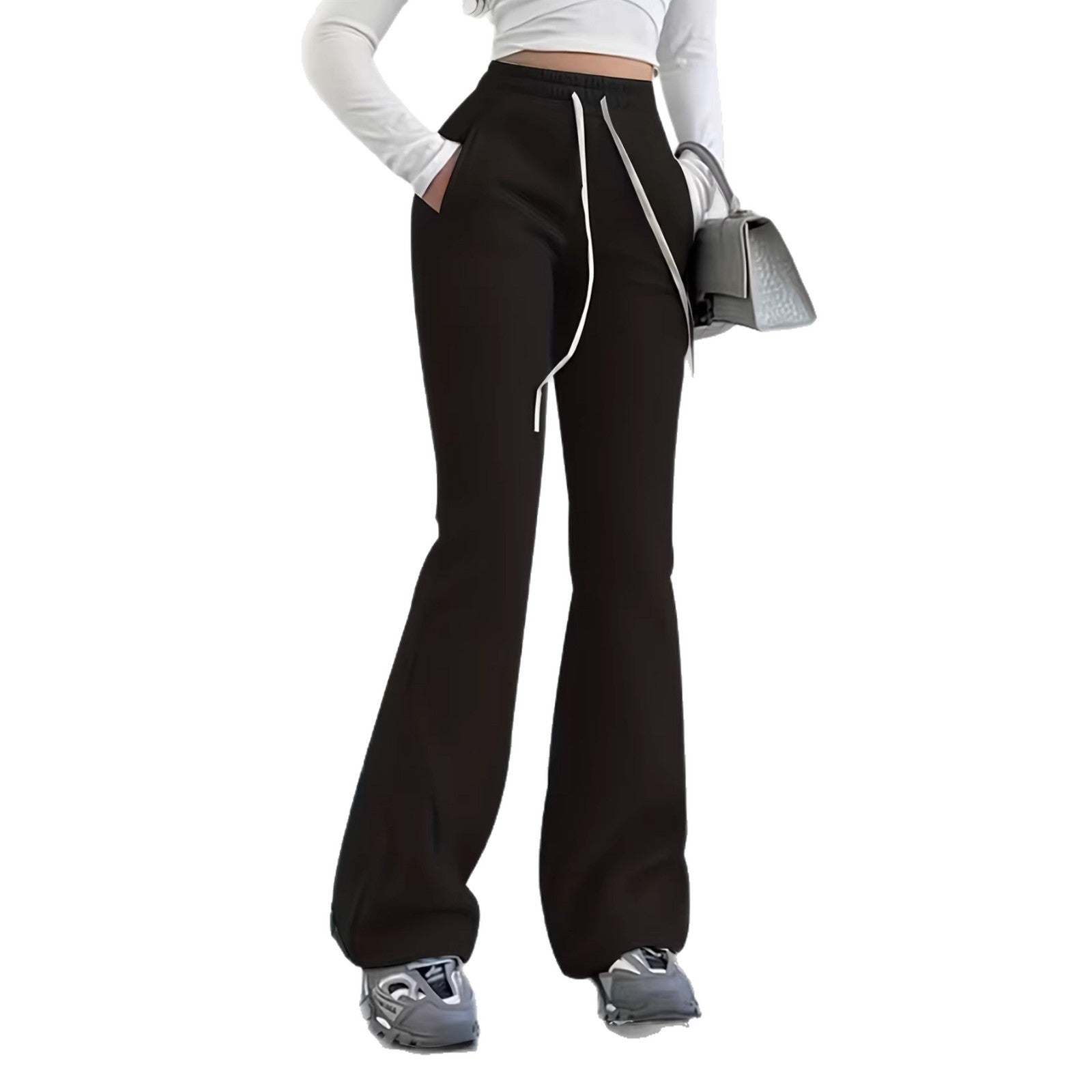 Sweatpants stylés en slim de couleur solide