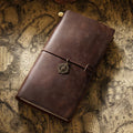 Carnet de voyage Cowhide Leather Journal Vintage