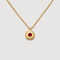 Collier de collier en pierre de naissance rubis et polyvalent fait avec des pierres gemmes naturelles