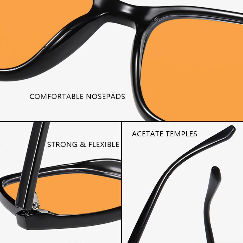 Commerce extérieur Verres UV anti-bleu Mode Orange Rouge