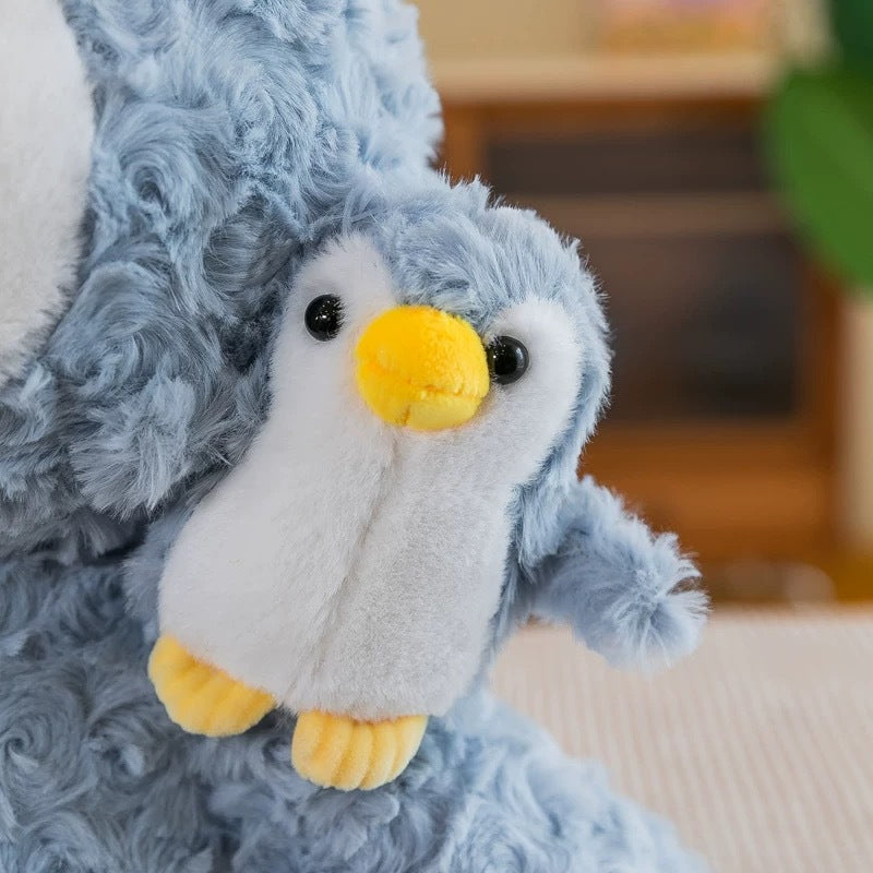Mère et enfant Penguin peluche jouet filles tissu doux poupée