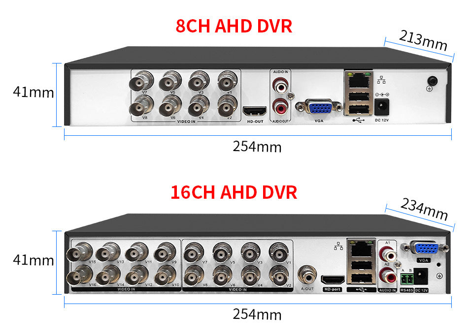 Outdoor Waterproof Commercial HD 5 Million AHD Wired Network Monitoring Suite Caméra